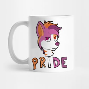 Lesbian Pride - Furry Mascot 1 Mug